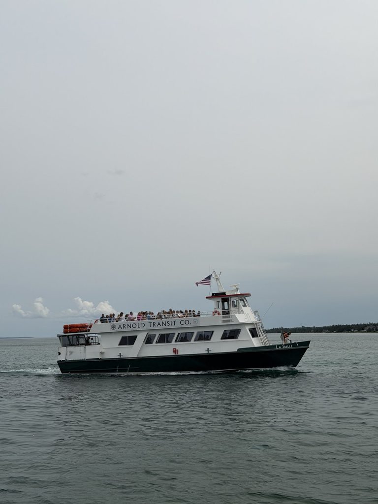 Arnold Transit Co. ferry. The primary way how to get to Mackinac Island